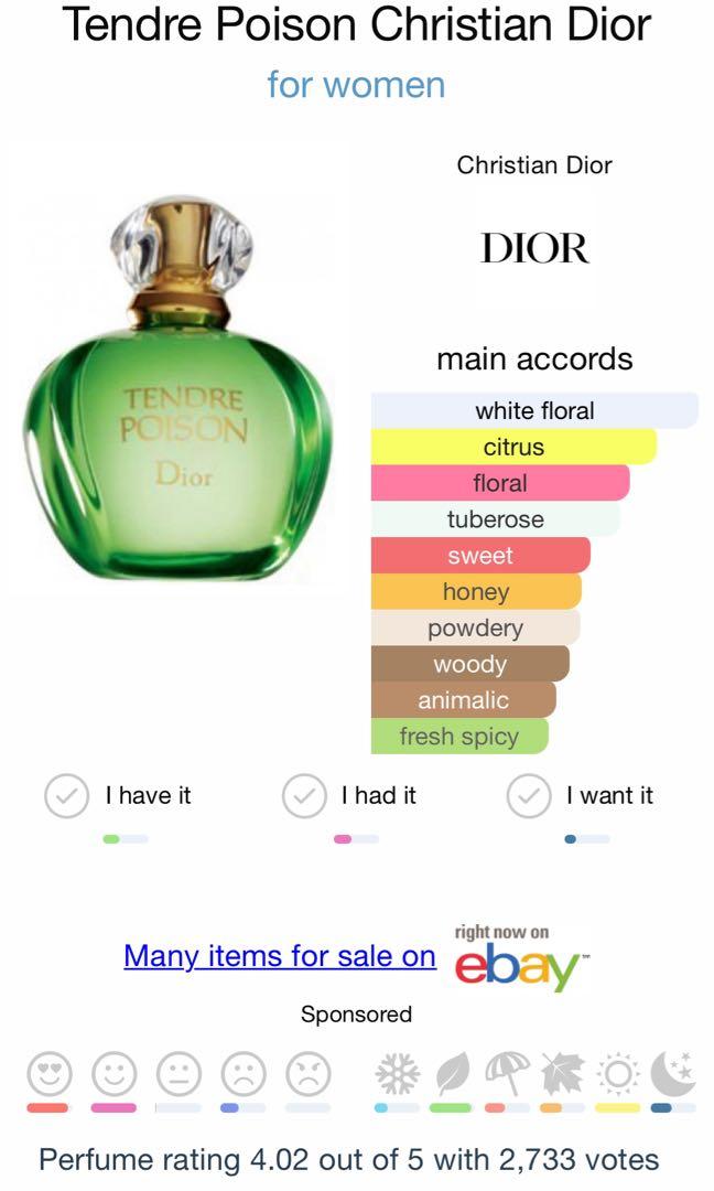 停產Christian Dior - Tendre Poison(100ml) 香水, 美容＆個人護理