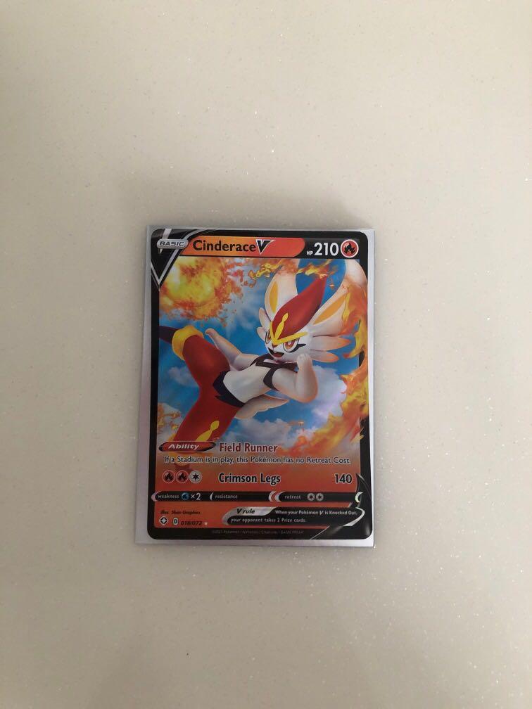 Cinderace V - pokemon tcg, Hobbies & Toys, Toys & Games on Carousell