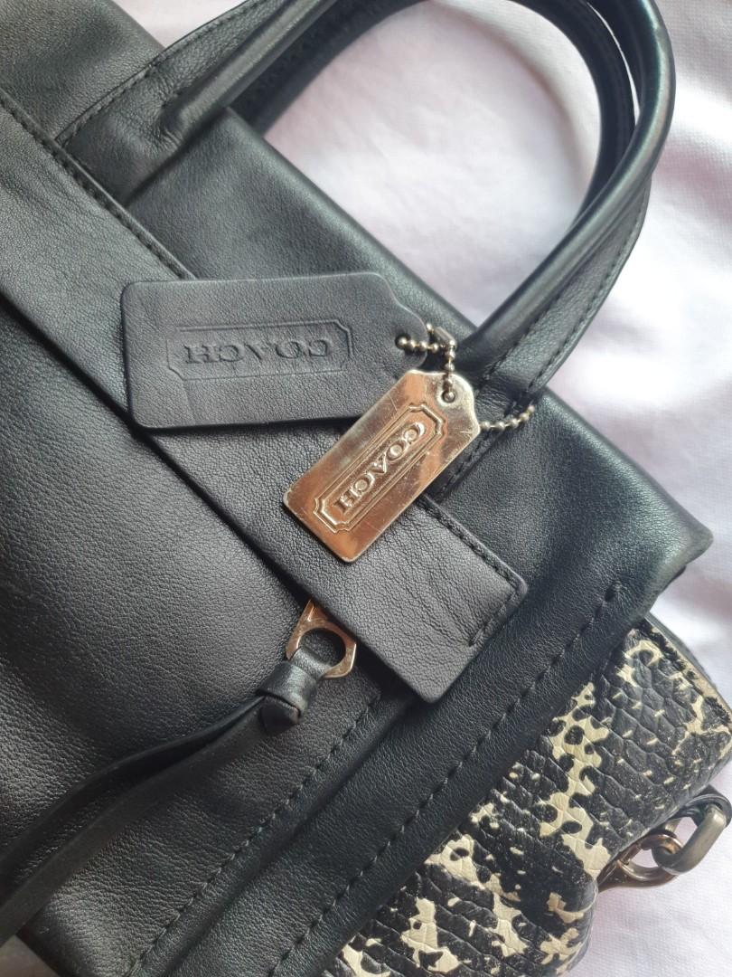 Coach two tone bag new arrivals
