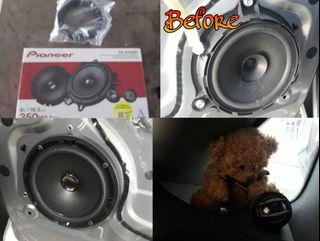 Compoment speaker installation