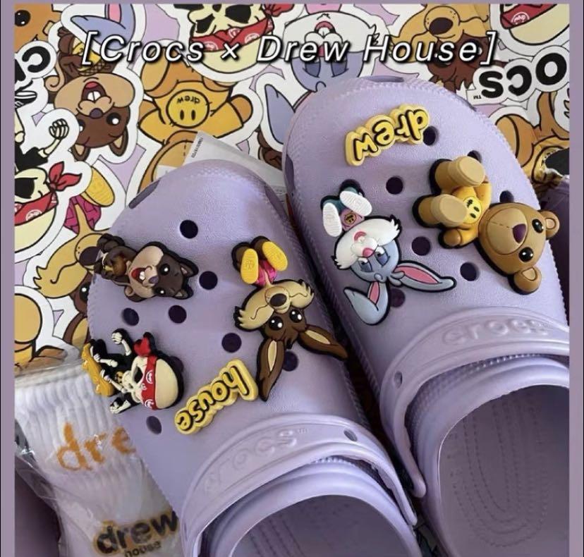 DREW HOUSE CROCS JIBBITZS 2nd EDITION Luxury Sneakers Footwear