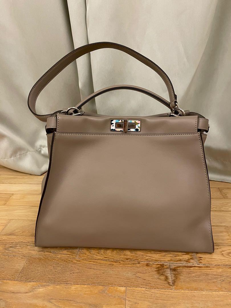 Fendi Peekaboo large Dove grey bag