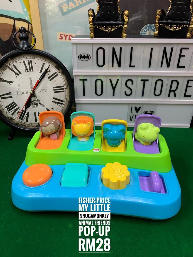 Fisher Price My Little Snugamonkey animal friends Pop Up
