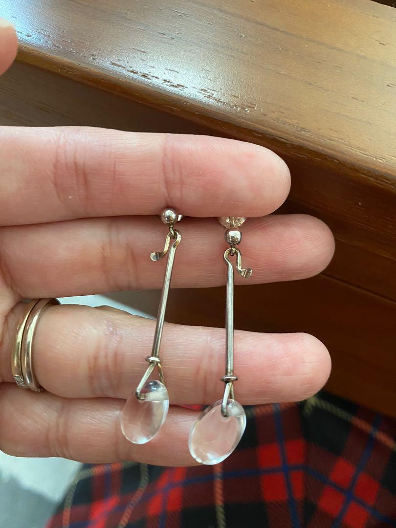 Georg Jensen Toru Sterling silver earrings Women s Fashion