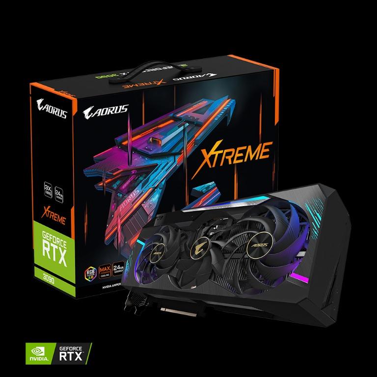 Gigabyte AORUS GeForce RTX™ 3090 XTREME 24G, Computers & Tech ...