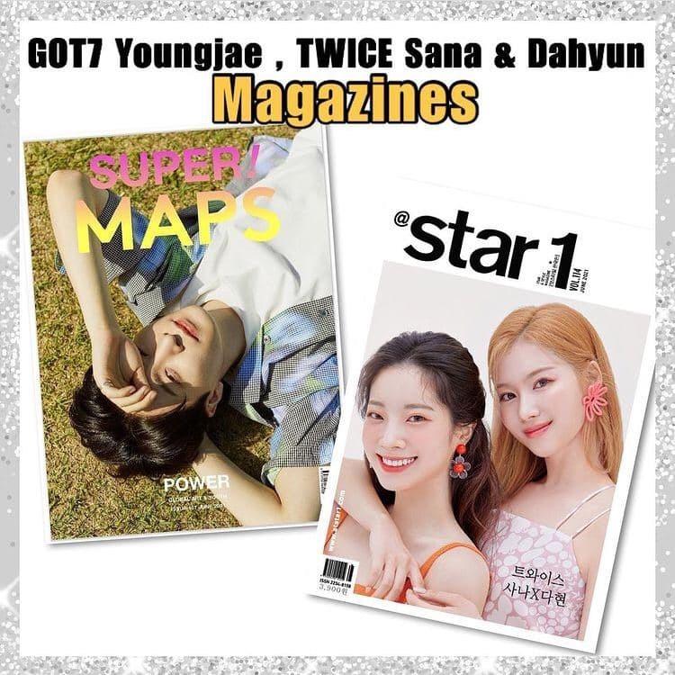 Got7 Youngjae Twice Sana Twice Dahyun Maps Youngjae Magazine Star1 Sana And Dahyun Magazine K Wave On Carousell