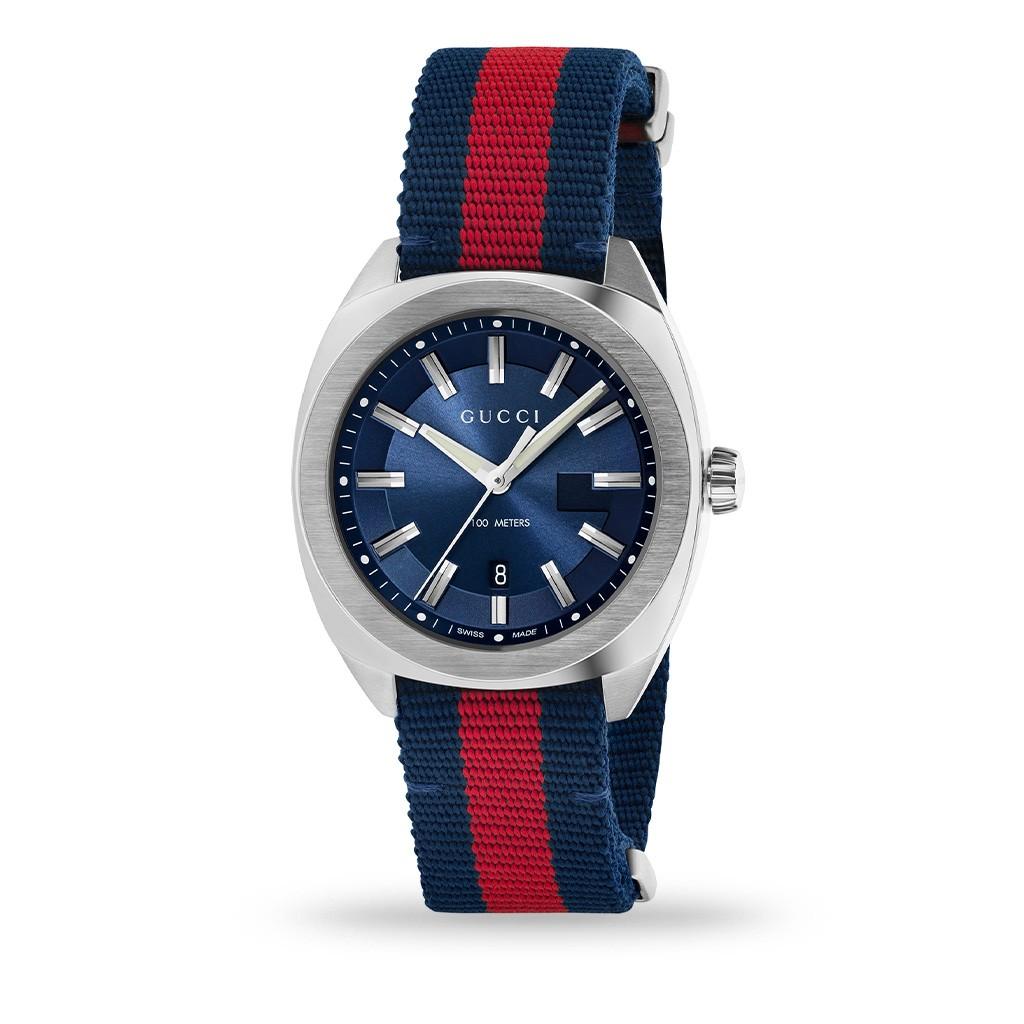 Gucci watch blue face hot sale