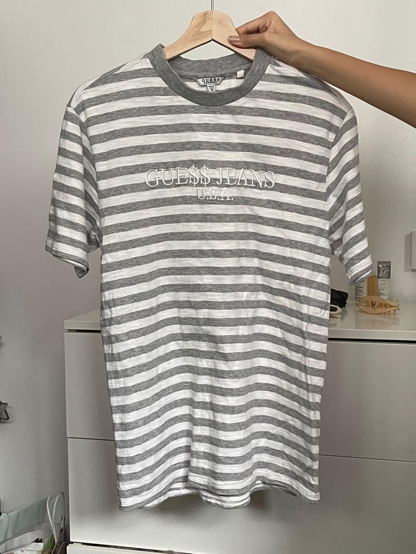 ROCKY grey striped tee, Men's Fashion, Tops & Sets, Tshirts & Polo Shirts on Carousell