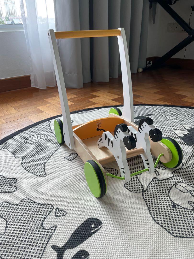 HAPE Galloping Zebra Push Pull walker Babies Kids Infant Playtime on Carousell
