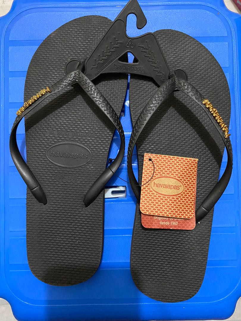 Havaianas slim hotsell hardware black