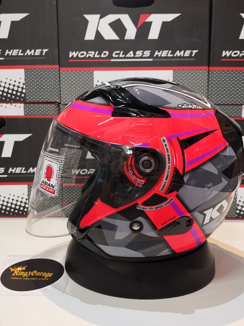 Helmet KYT Venom Aleix Espargaro Fuxia Auto Accessories on Carousell
