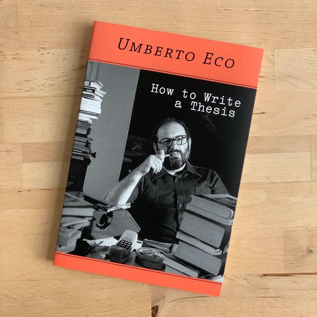How to Write a Thesis 【Umberto Eco】, 興趣及遊戲, 書本& 文具, 書