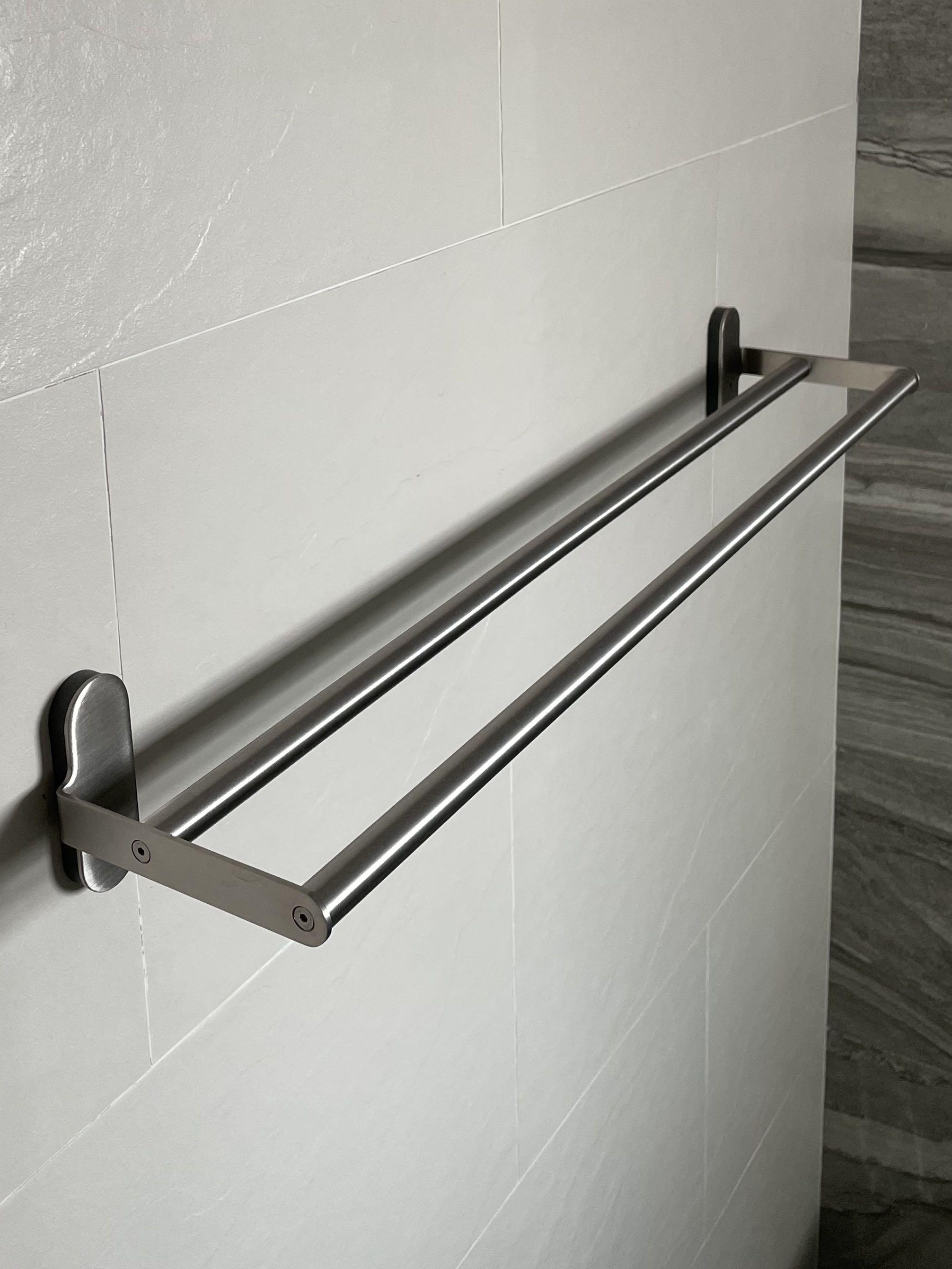 BROGRUND Towel holder, 3 bars, stainless steel - IKEA