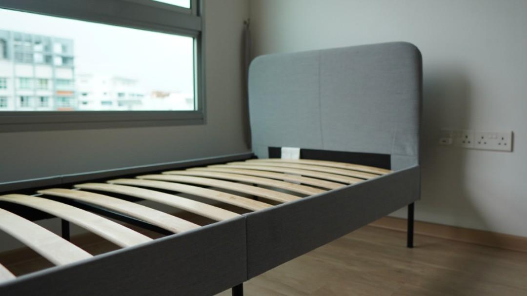 Ikea SLATTUM Bed Frame (Disassembled and Wrapped), Furniture & Home