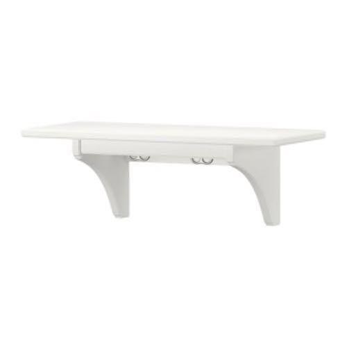 IKEA Stenstorp Wall shelf with hook white , Furniture & Home Living