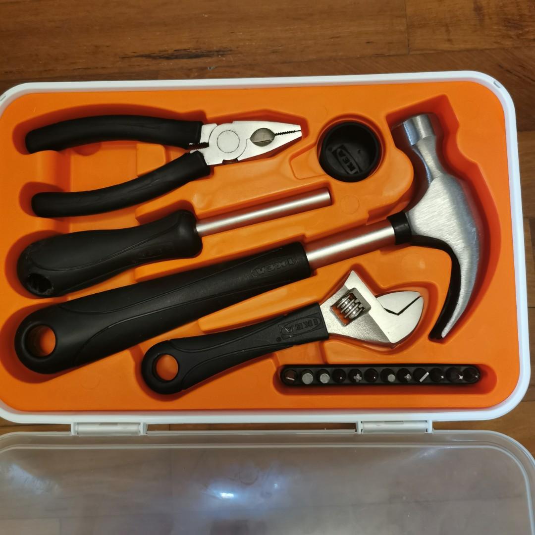 Ikea tool kit/tool box set, Furniture & Home Living, Home Improvement