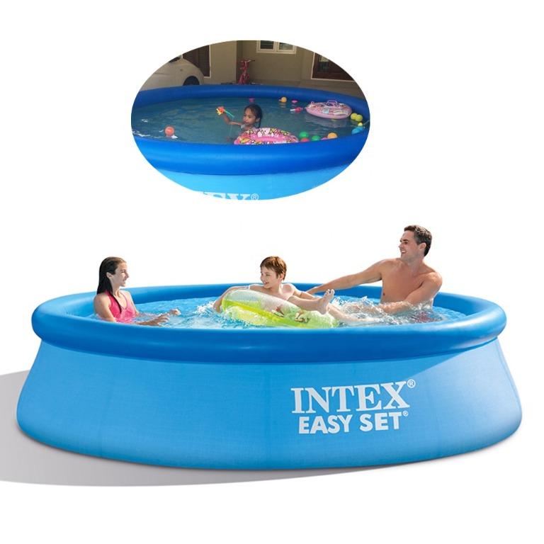 Intex Swimming Pool Easy Set 2.4m/8ft diameter 30 inches deep, Furniture & Home Living
