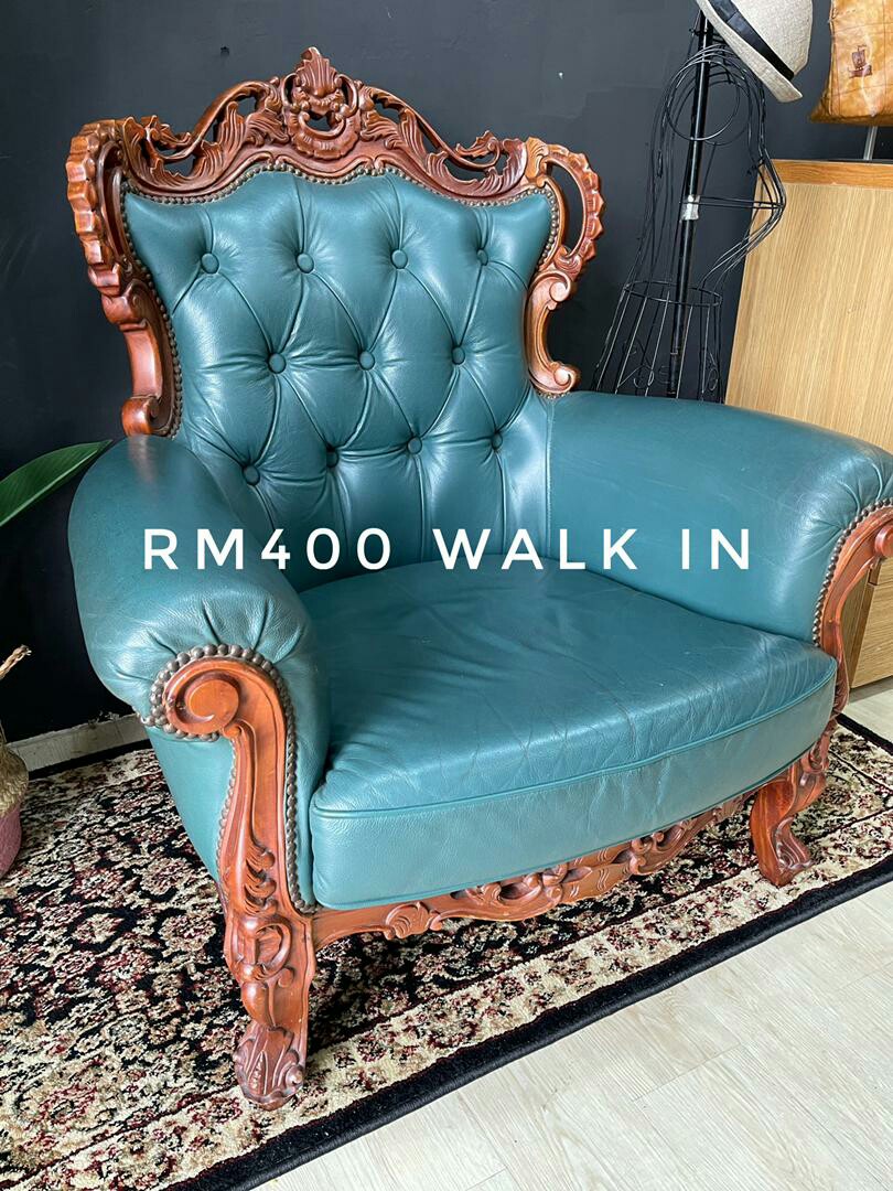 Jati Wing Chair, Furniture & Home Living, Furniture, Chairs on Carousell