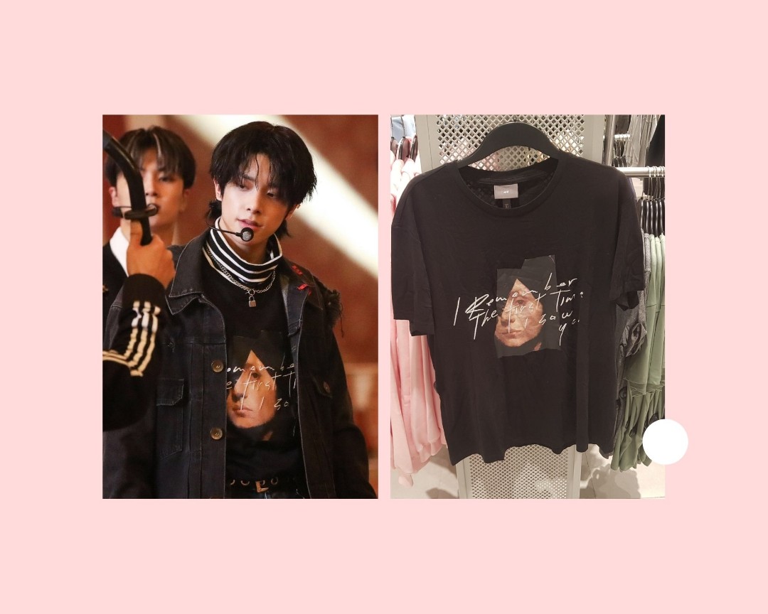 Kaos Jake H\u0026M enhypen kpop, Fesyen Pria 