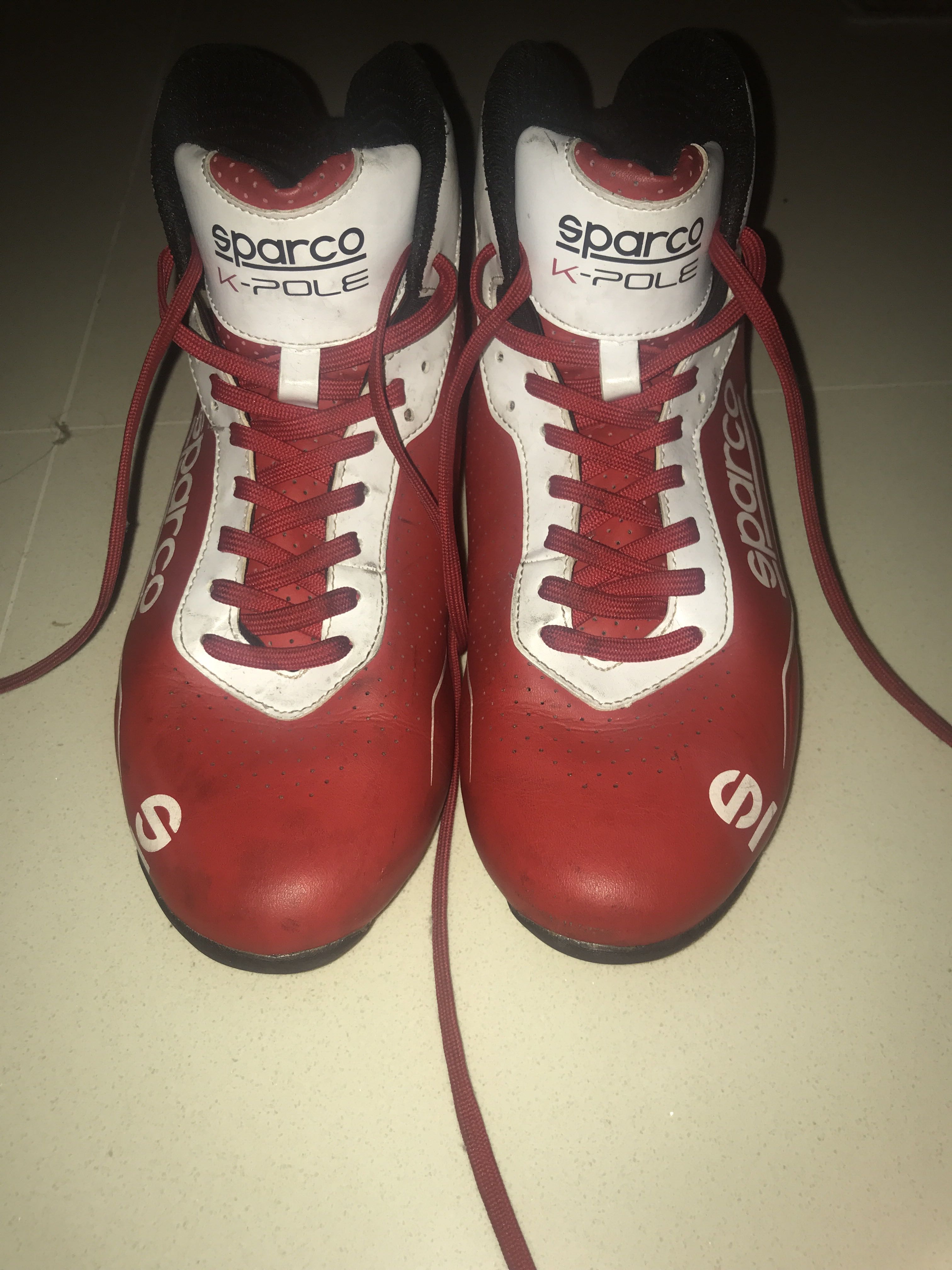 Gokart shoes (Sparco K-Pole), Sports Equipment, Bicycles & Parts, Parts &  Accessories on Carousell