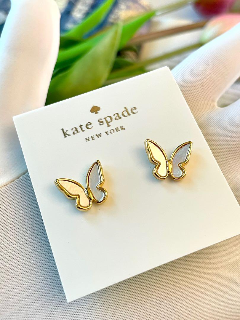 Kate Spade Butterfly Mother Of Pearl Earrings, Women's Fashion, Jewelry &  Organisers, Earrings on Carousell