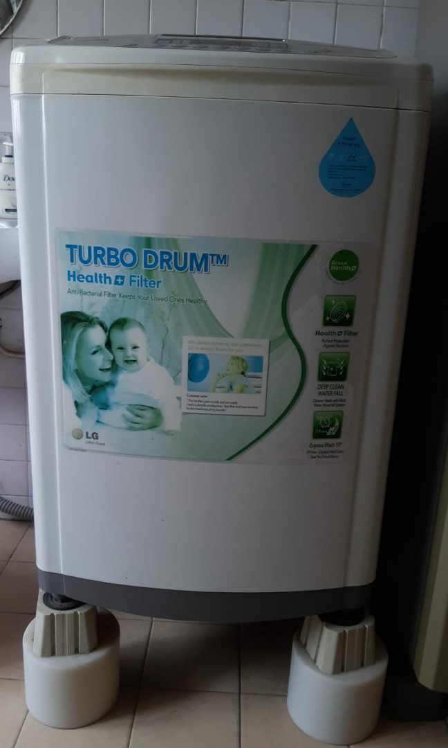 LG TURBO DRUM WASHING MACHINE 10KG CAPACITY, Everything Else on Carousell