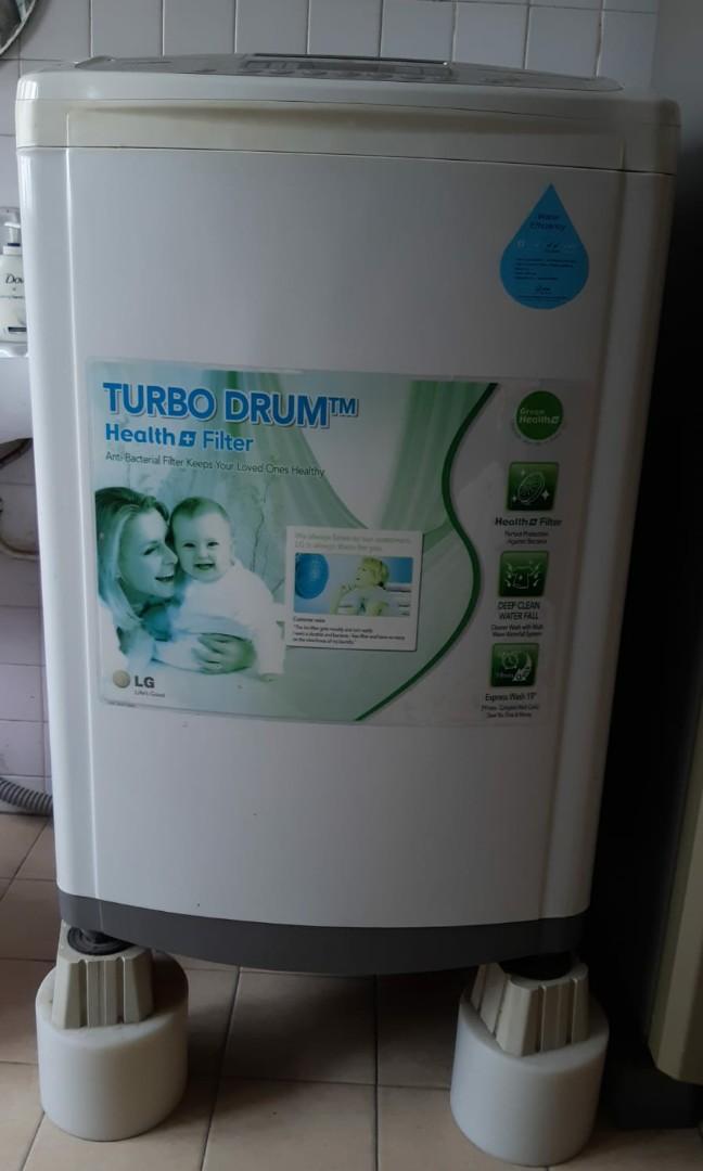 LG TURBO DRUM WASHING MACHINE 10KG CAPACITY, Everything Else on Carousell