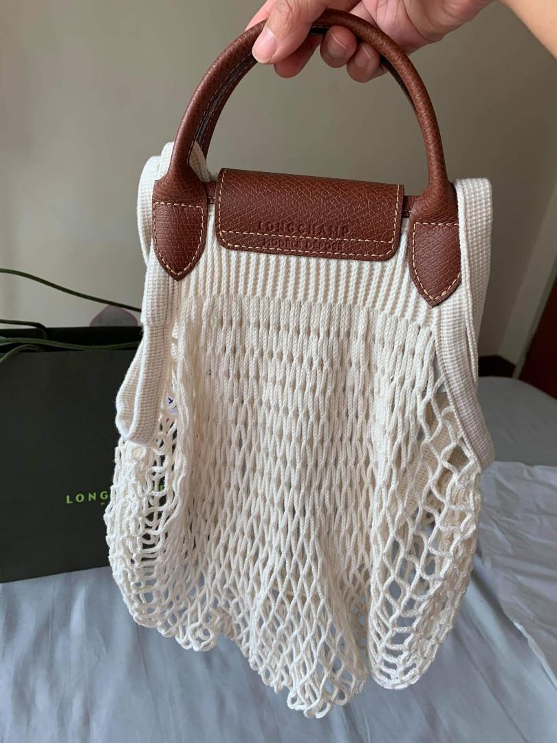 Longchamp Filet mesh bag Ecru !! Hottest colour n design