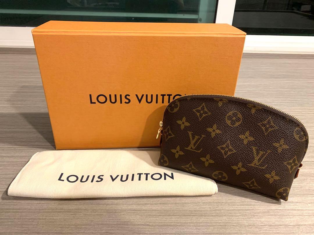 Louis Vuitton Cosmetic Pouch PM Black Monogram Empreinte
