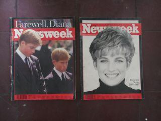 Newsweek Magazines (Princess Diana) & National Geographic Magazines