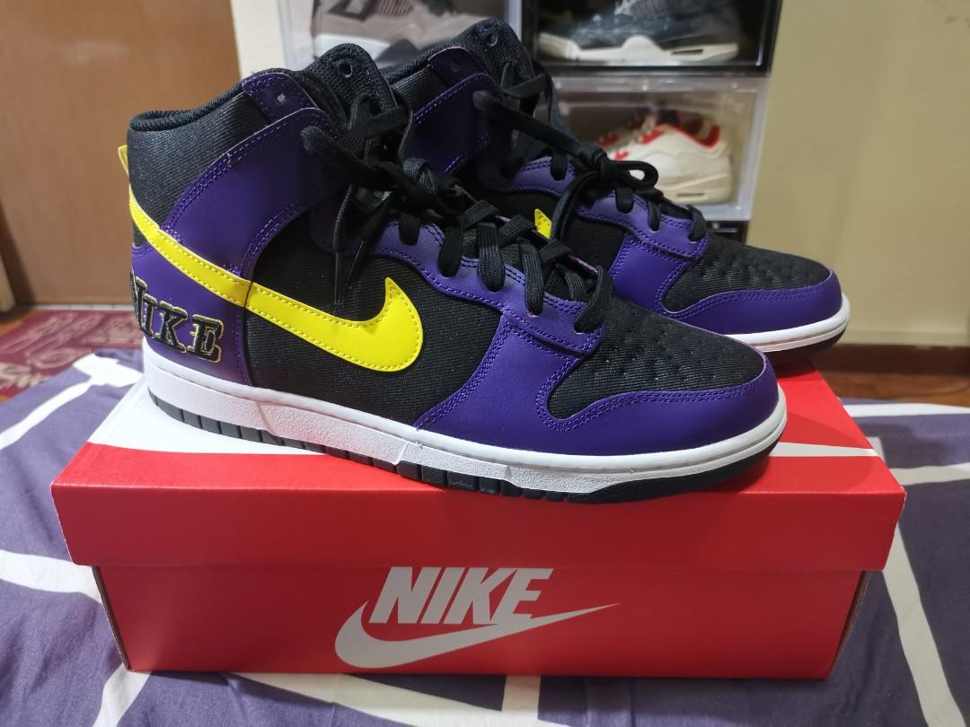 laker dunks shoes