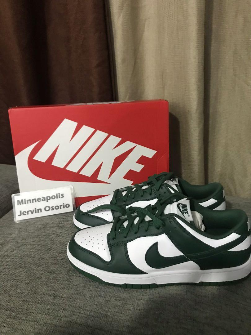 sb dunks spartan green