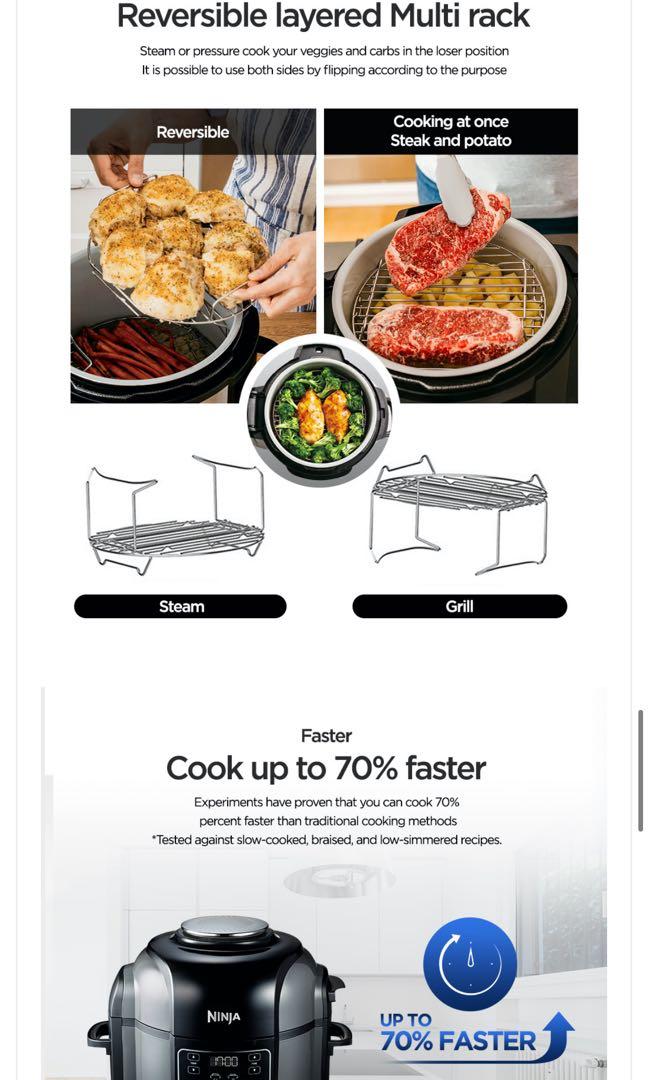 Ninja Foodi Pressure cooker Air Fryer, TV & Home Appliances, Kitchen