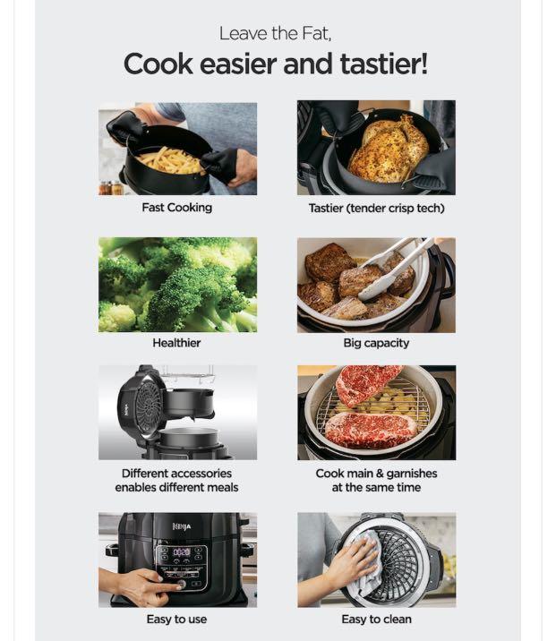 Ninja Foodi Pressure cooker Air Fryer, TV & Home Appliances, Kitchen
