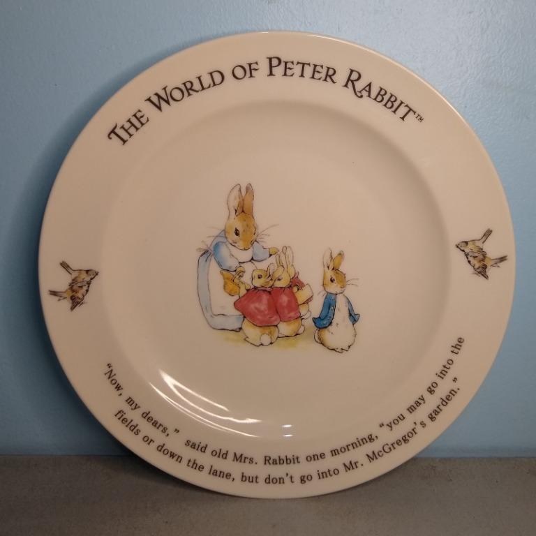 Original Cute Peter Rabbit Ceramic Food Plate Small Dinner Plate ...