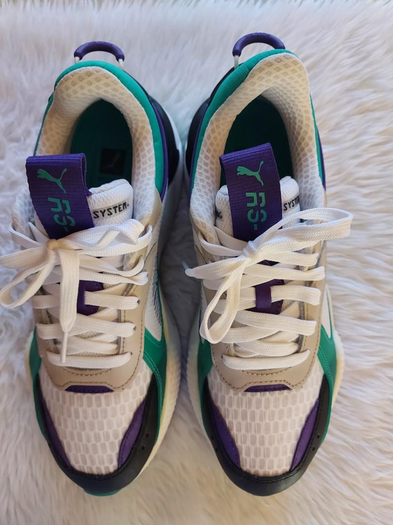Puma rsx green and purple sales