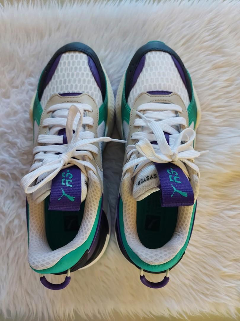 Puma rsx green purple top