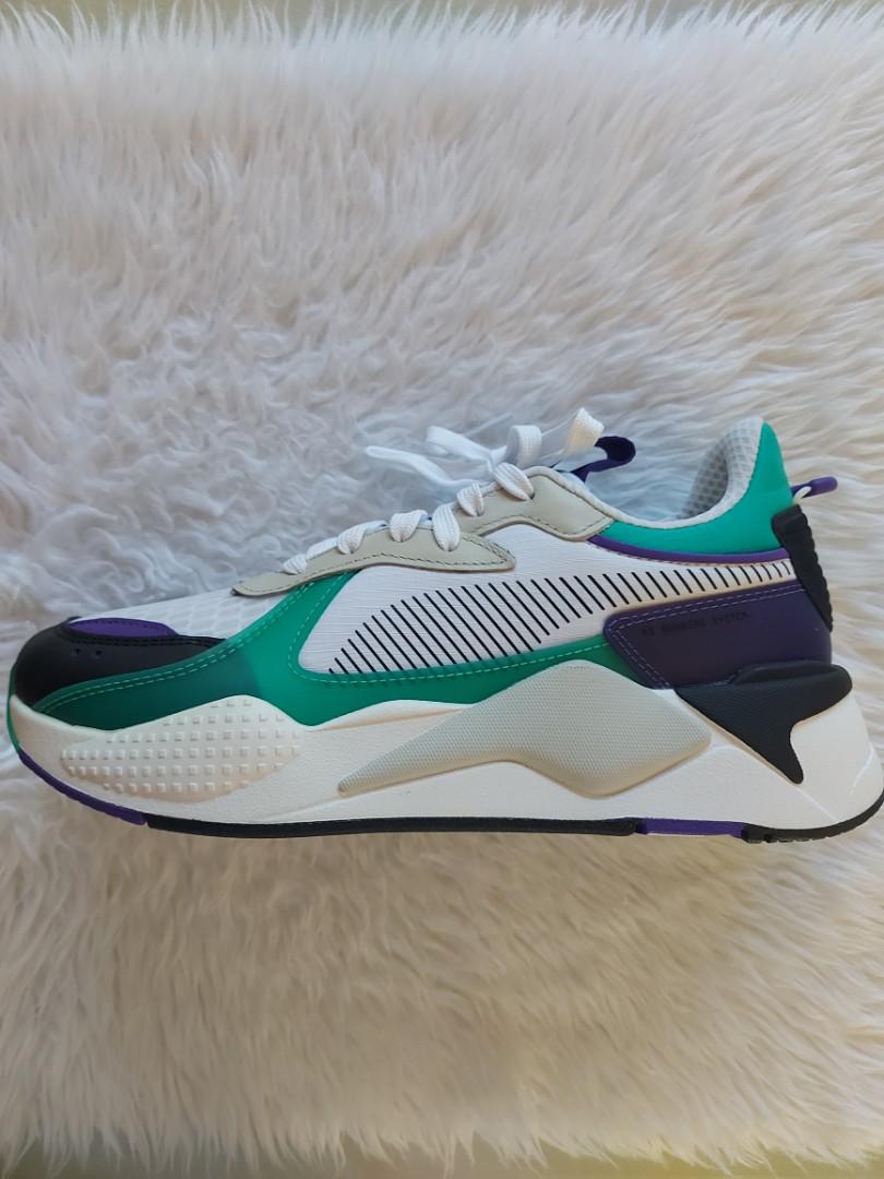 Puma rsx store green purple