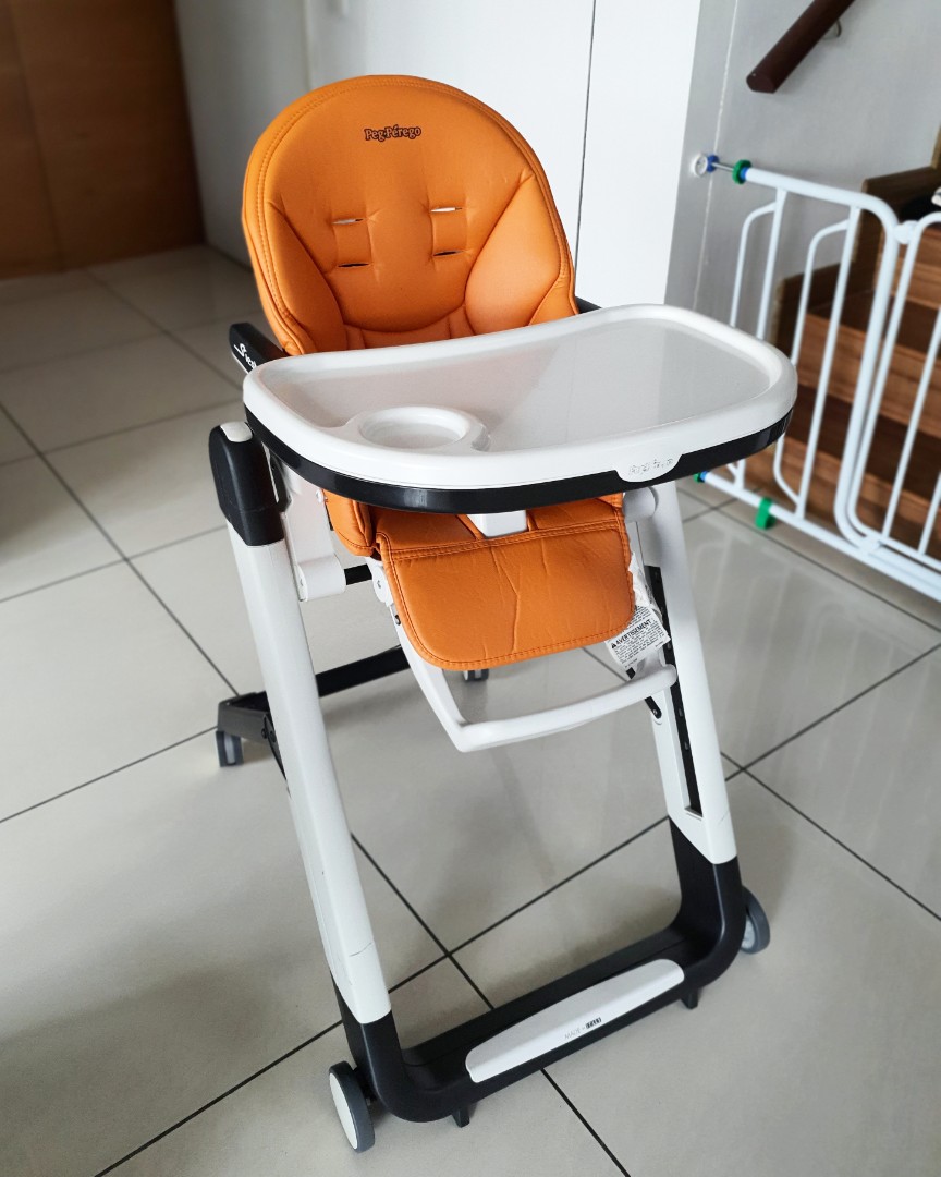 Peg perego best sale high chair orange