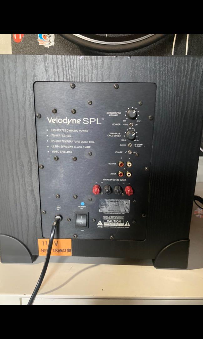 Velodyne spl sales 1500 watts