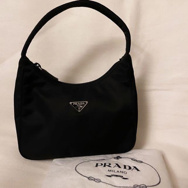 Prada Nylon Hobo Bag, Luxury, Bags & Wallets on Carousell