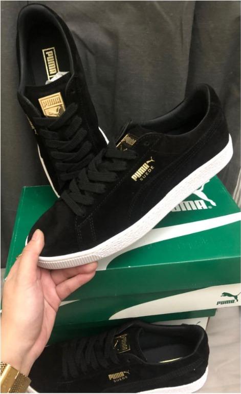 PUMA SUEDE CLASSIC METAL BADGE BLACK PINAS ON HAND Men s