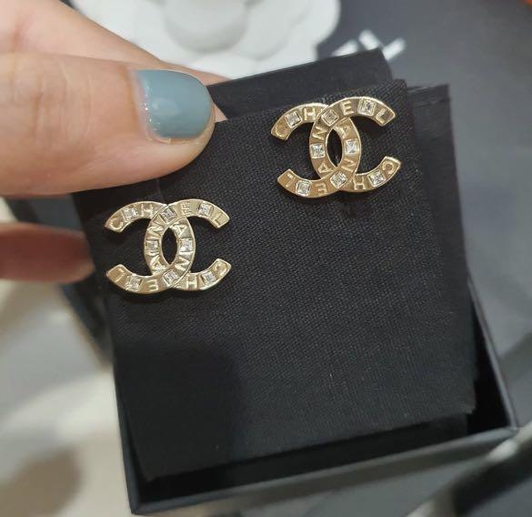SOLD!! BNIB 21P CHANEL Crystal Studs Earrings (Not 22s), Women's Fashion,  Jewelry & Organisers, Earrings on Carousell