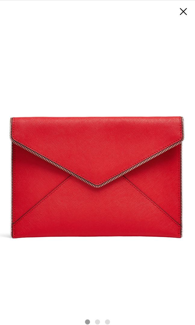 Rebecca minkoff red clutch clearance
