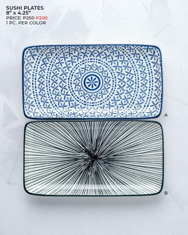 Rectangular Ceramic Sushi Plates (Category: Dinnerware & Cutlery) located in Manila. Submitted by randombuysph (Listing ID 1088762580, Image 1). Description: ✨Bowls and plates decluttering sale!!! Prices are extra extra discounted!!! (~30-50% off)✨ * Items were purchased from various IG stores between April to June 2020 * Most items were used only once; some remain unused * Prices and sizes posted on each photo * More photos available upon reques