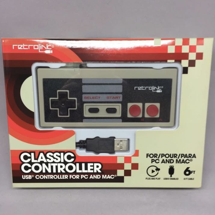 RetroLink Classic Controller USB controller for PC and Mac (NES)