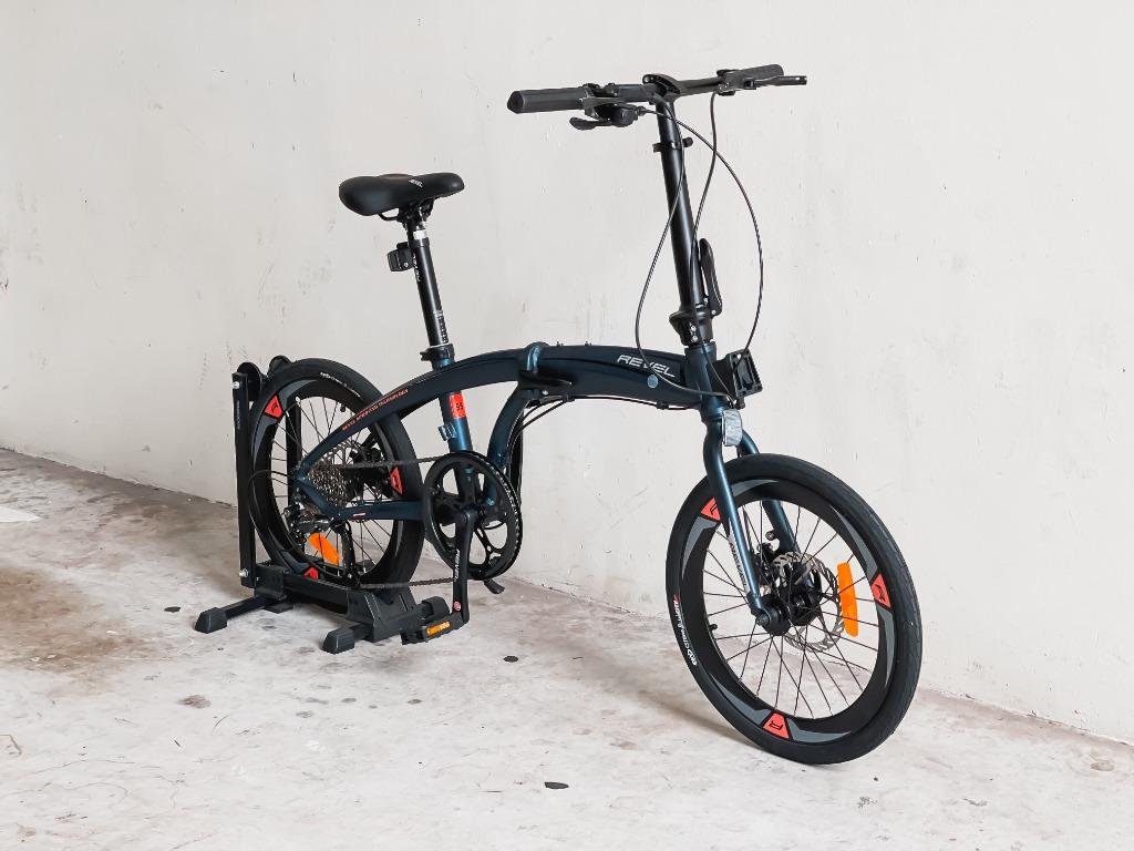 Revel HUGO Folding Bike Dark Blue 1x9s