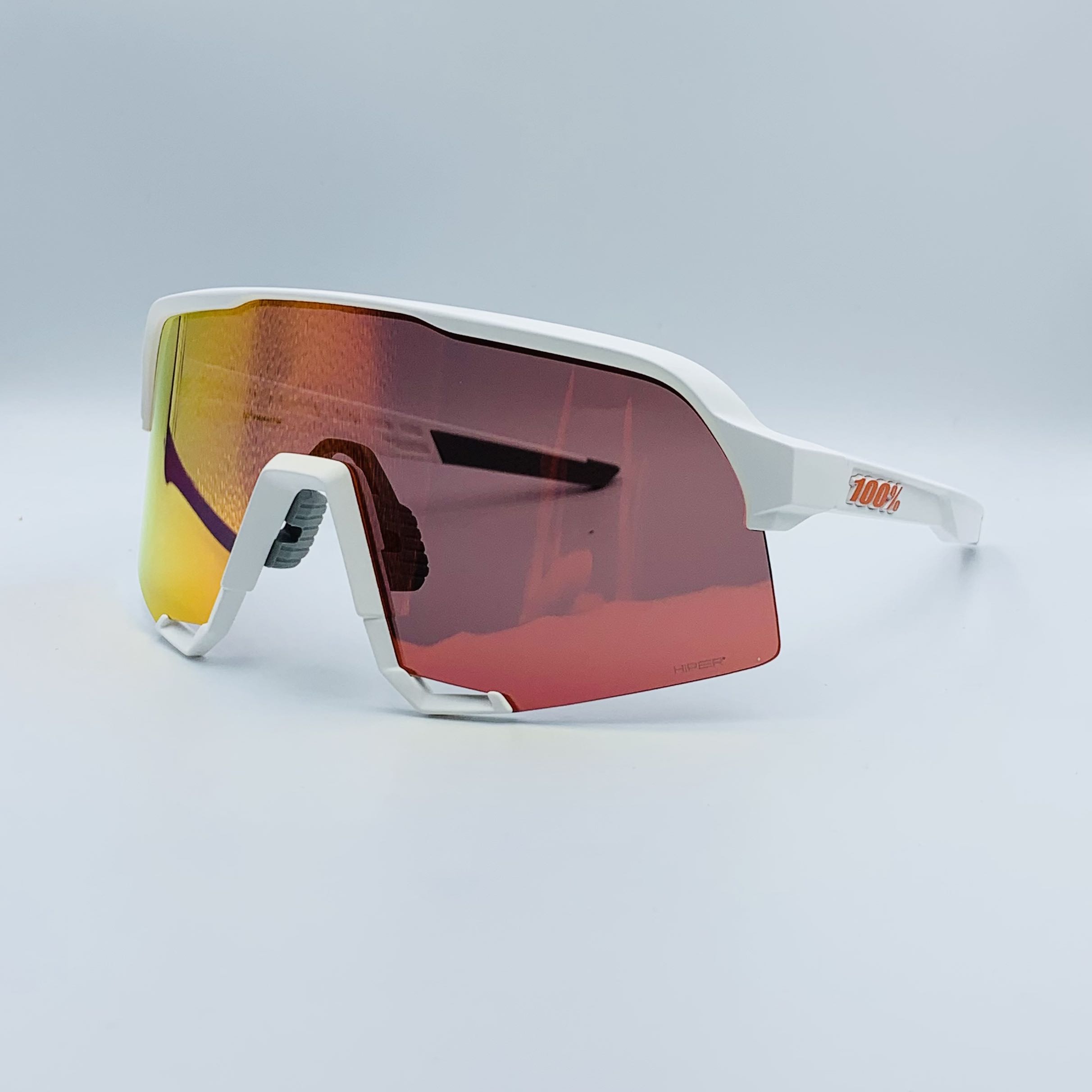 Ride 100% Cycling Sunglasses S3 Soft Tact Flume HiPER Red Multilayer Mirror 