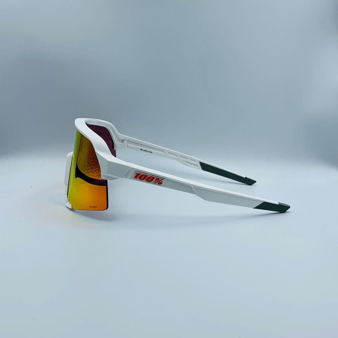 Ride 100% S3 Soft Tact White HiPER Red Multilayer Mirror