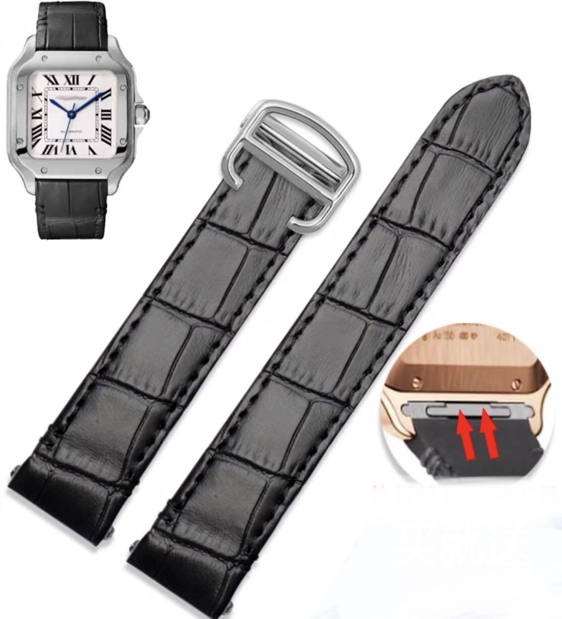 Santos leather strap QUICK RELEASE
